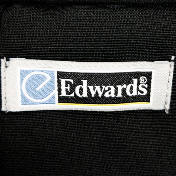 Edwards Woven Textured Workwear Pants Men's 36x32 Black Creased Polyester NWT - Picture 4 of 11